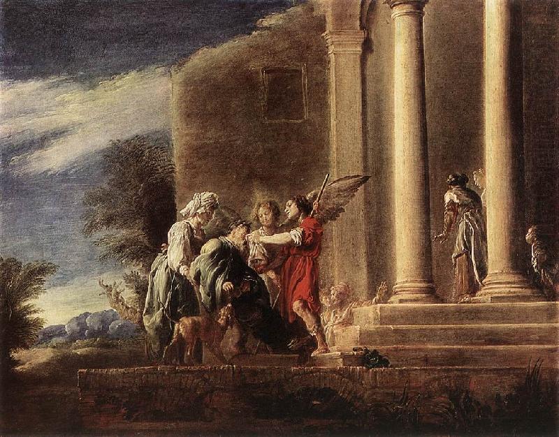 Tobias Healing his Father dg, FETI, Domenico